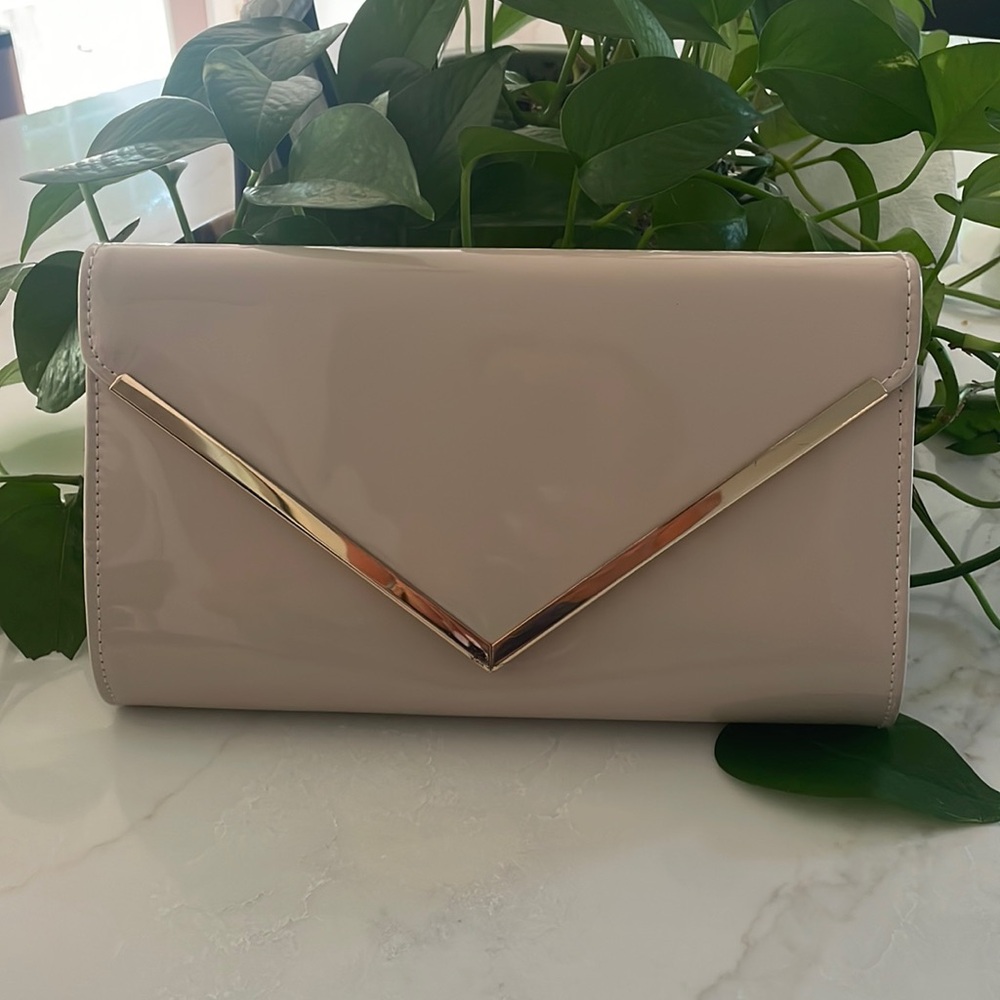NWOT BLUSH CLUTCH OR STRAPPED PURSE